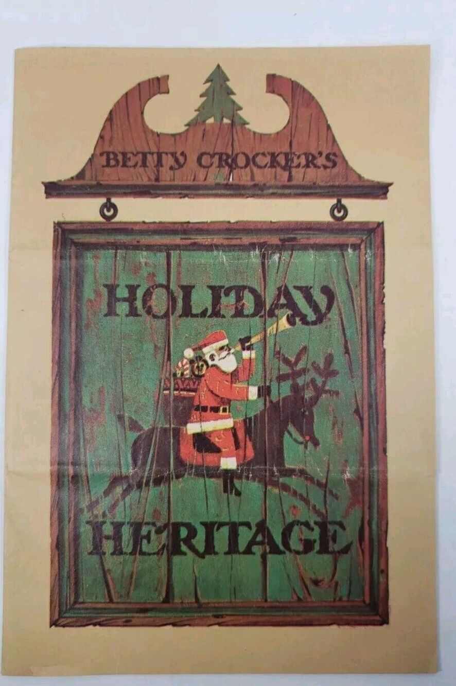 Betty Crocker's Holiday Heritage Cook Booklet 1966 General Mills Recipes Vintage